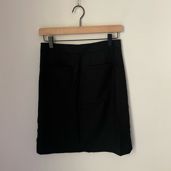 theory Wool Black Pencil Skirt Size 0 - Picture 3 of 6